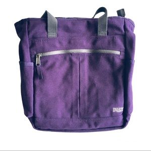 Duluth Trading Co Purple Durable Travel Shoulder Tote Bag